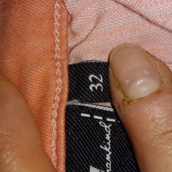 7 For All Mankind pink skinny jeans frayed at ankle size 32 - Picture 4 of 7